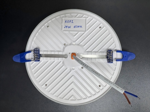 Panneau lumineux encastré sans cadre DOB 9/24/36 W, fer + pp