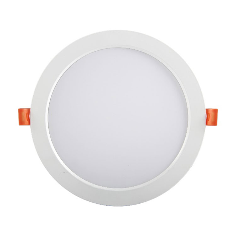 Panneau lumineux LED carré rond en aluminium