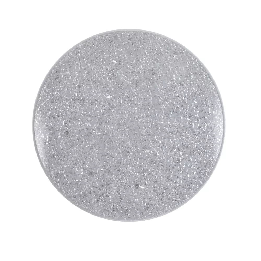 Panneau lumineux rond étroit en PC à surface de style diamant