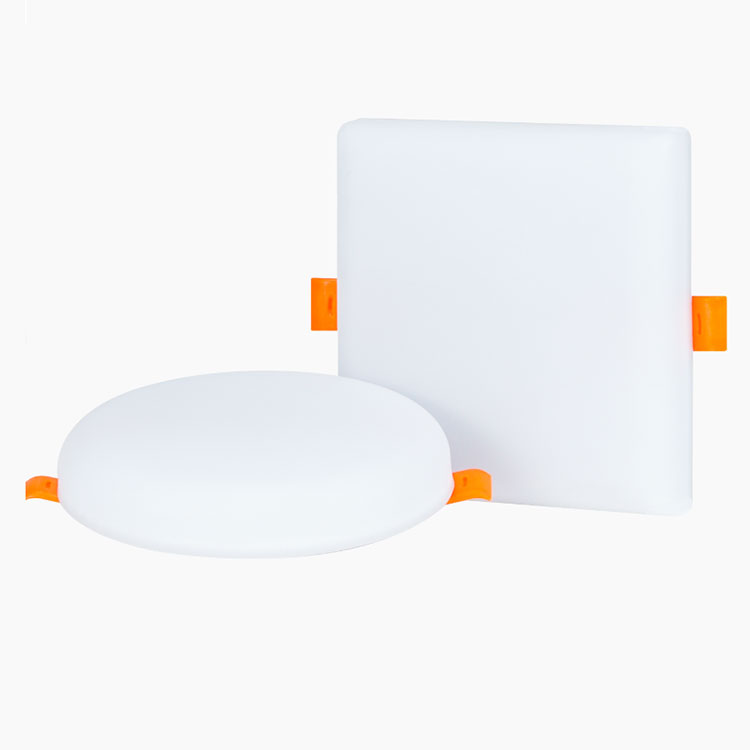 Panneau lumineux LED de forme ronde blanche, panneau lumineux de plafond