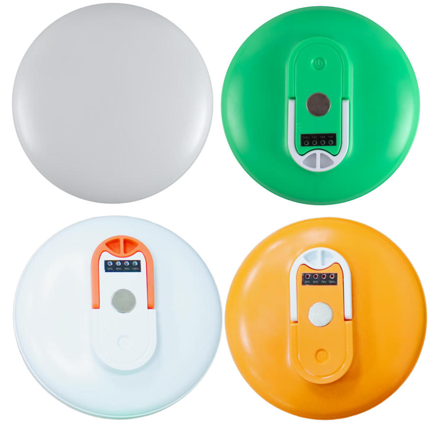 Lumière de secours magnétique rechargeable multicolore à LED UFO