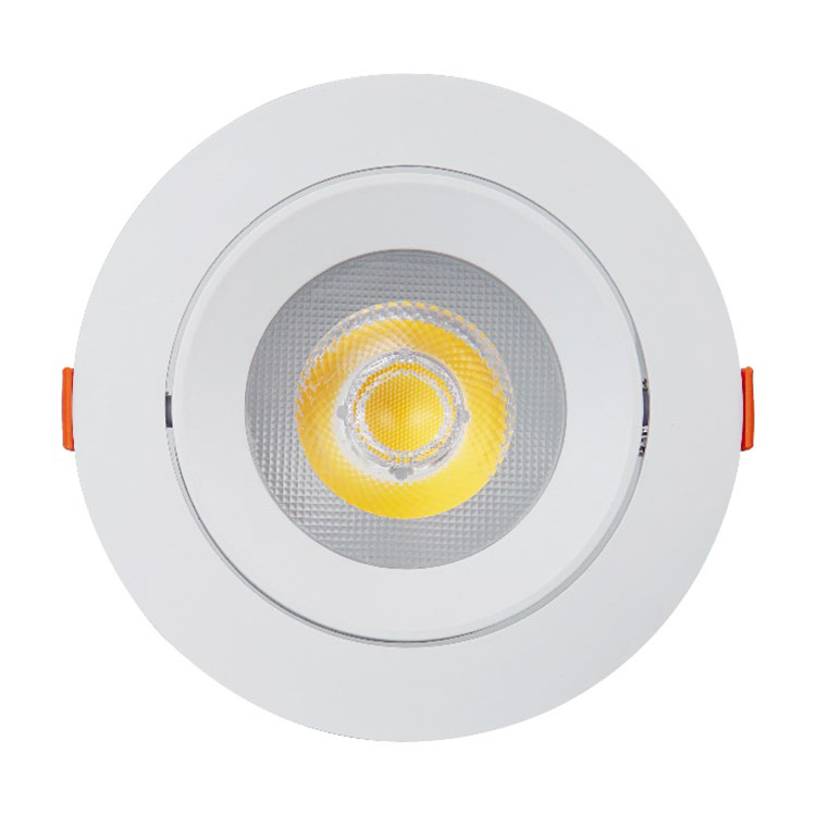 Projecteur de plafond LED encastré en plastique pour intérieur