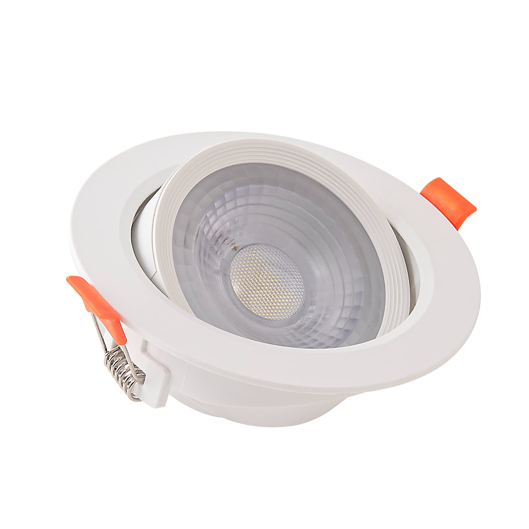 Spot LED encastrable réglable de forme ronde PBT